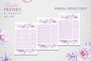 Painted Peones Planners, a Stationery Template by L- design studio (Thumbnail 4 of 4)