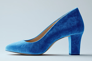 Elegant Blue Velvet Heels Fashion Fo, a Beauty & Fashion Photo by Pixeness Studio