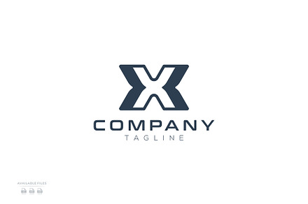 Letter X company logo design