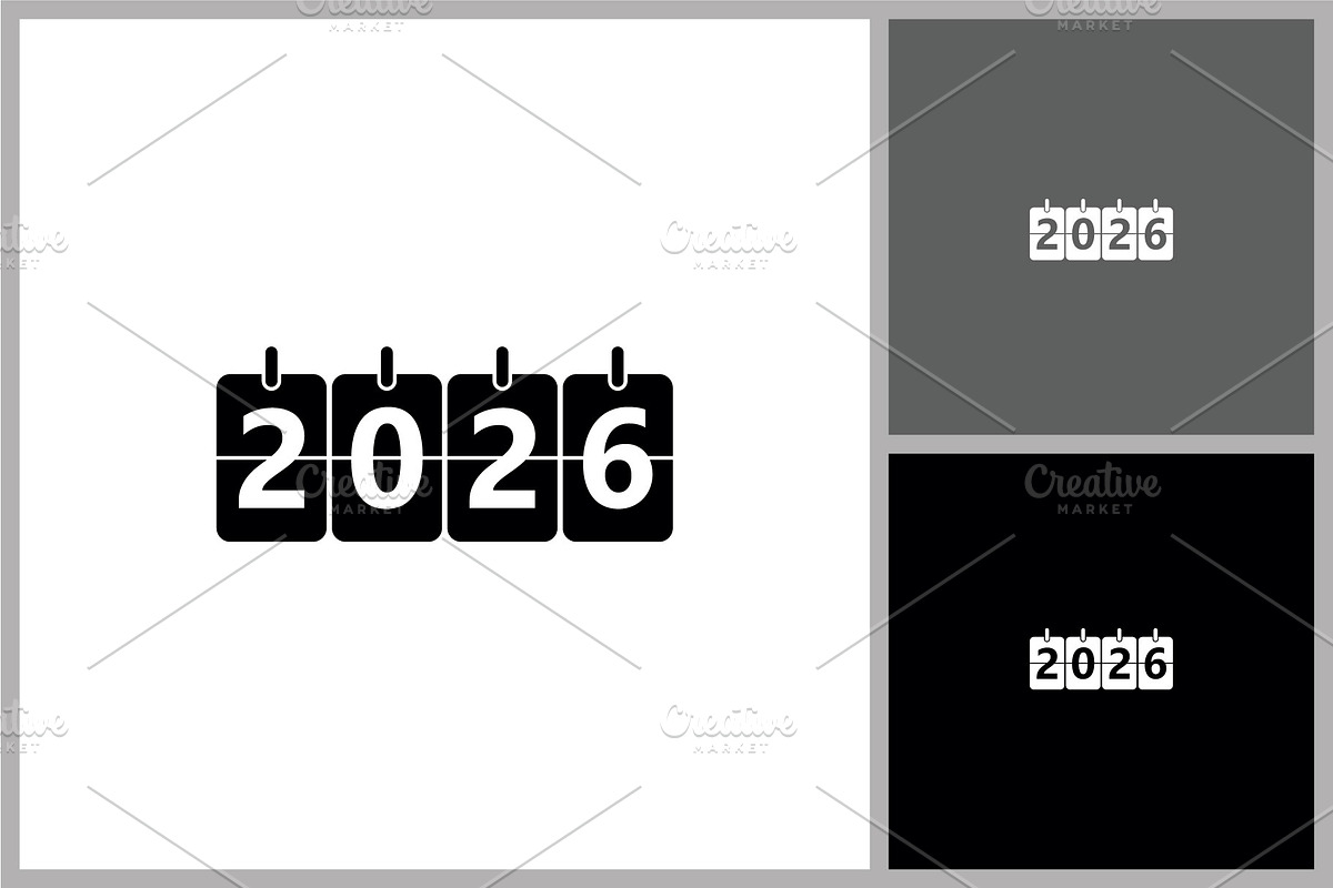 2026 New Year Icon, a Branding & Logo Template by quadrazo
