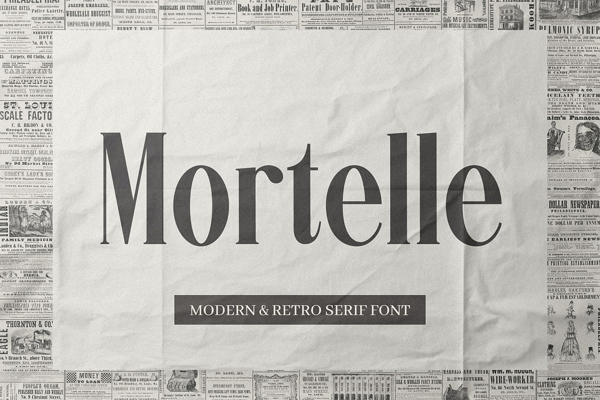 Mortelle - Condensed Serif Font, a Serif Font by Almeera Std (Photo 1 of 6)