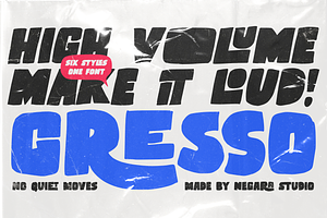 Cresso – Bold Casual Font