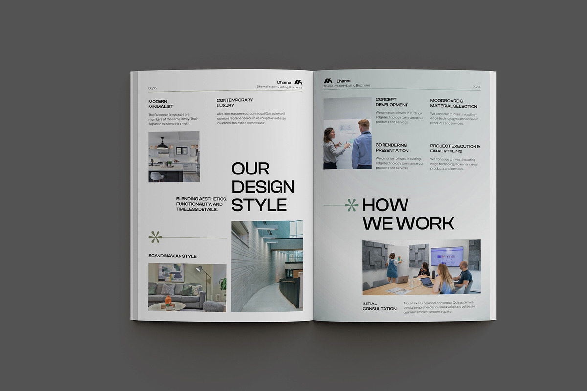 White Interior Designer Brochure, a Brochure Template by Neermana (Photo 5 of 11)