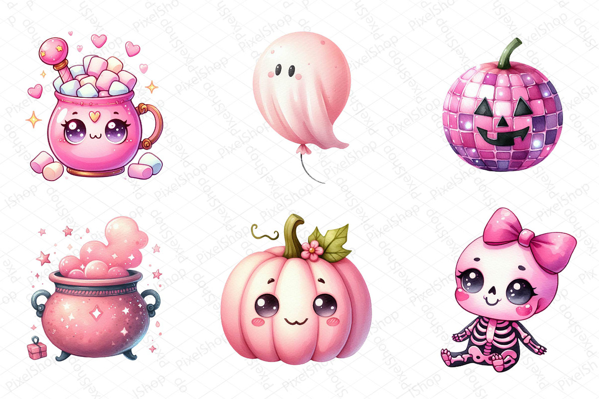 Cute Halloween Bundle, an Illustration by DreamPrint404 (Photo 2 of 4)