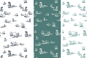 Refined Pirate Toile de Jouy Print, a Background Graphic by Hughes Studio (Thumbnail 8 of 8)