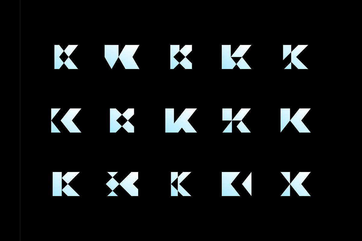 Letter K Geometric Collection Logo, a Branding & Logo Template by ika trisiana (Photo 2 of 2)