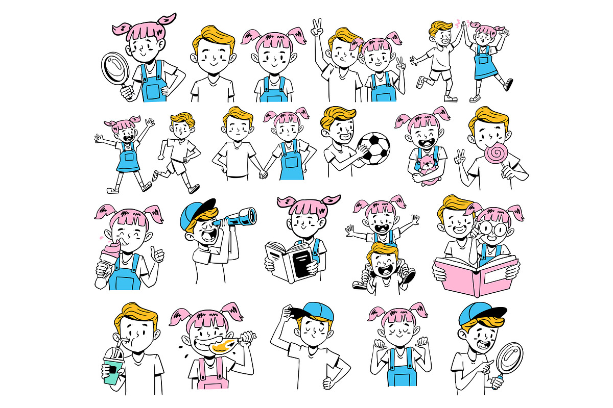 Children Doodle Illustration, a Person Illustration by SLAB! Design (Photo 2 of 2)