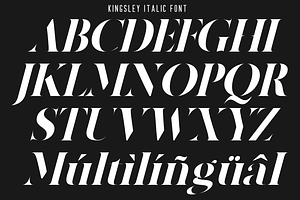 Kingsley Modern Stencil Font