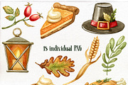 Watercolor Thanksgiving clipart., an Illustration by Mary (Thumbnail 2 of 2)