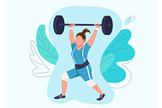 Working out people characters set, a Person Illustration by IMG visuals characters (Thumbnail 10 of 10)