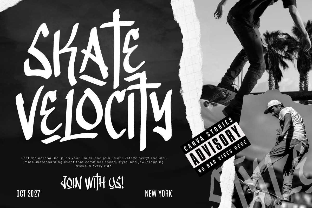 Raimok Skcoterc - Graffiti Font, a Handwritten Font by twinstd (Photo 3 of 9)
