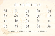 Panfleta Stencil -3 fonts-, a Sans Serif Font by deFharo (Thumbnail 5 of 9)
