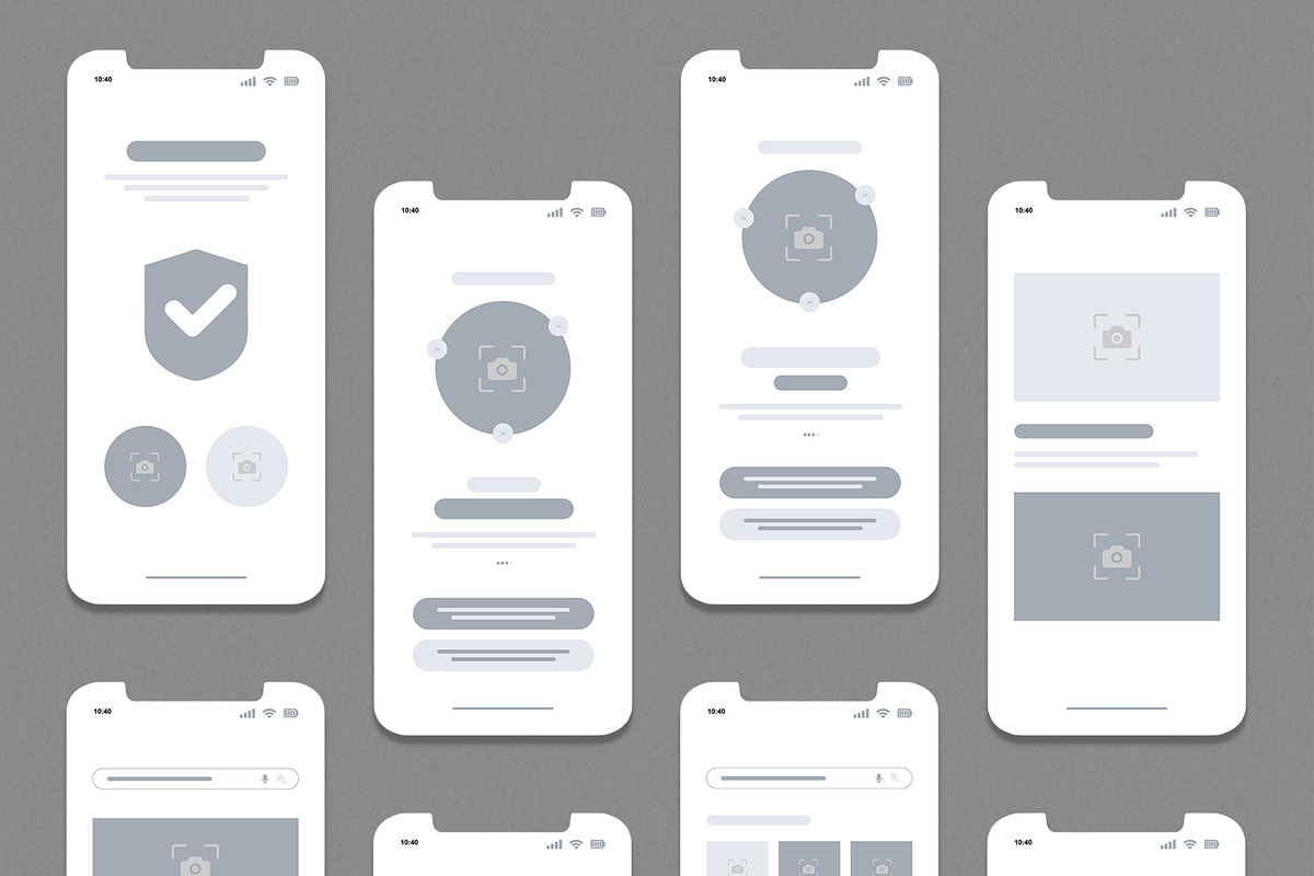 Mobile App Wireframe UI UX Design, a Wireframe Template by MightyDesign (Photo 2 of 7)