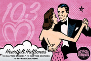 Heartfelt Halftone Vector Brushes, a Brush Add-On by BackYard Graphics Co. (Thumbnail 5 of 15)