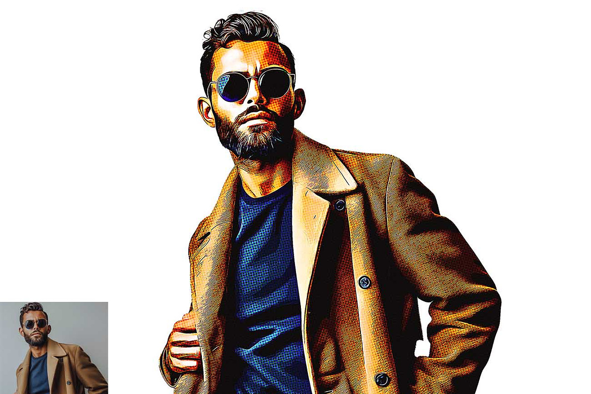Clean Vector Cartoon FX Photoshop, an Action Add-On by Studio Retouch (Photo 9 of 12)