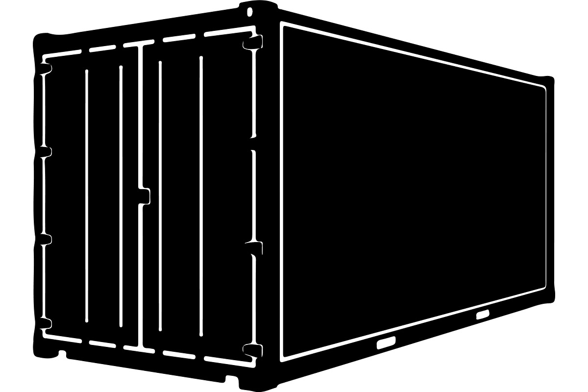 Shipping container silhouette, a Transportation Illustration by abu67222 (Photo 12 of 13)