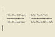 Gallant Rounded - Geometric Typeface, a Sans Serif Font by Cassandra Cappello (Thumbnail 3 of 7)