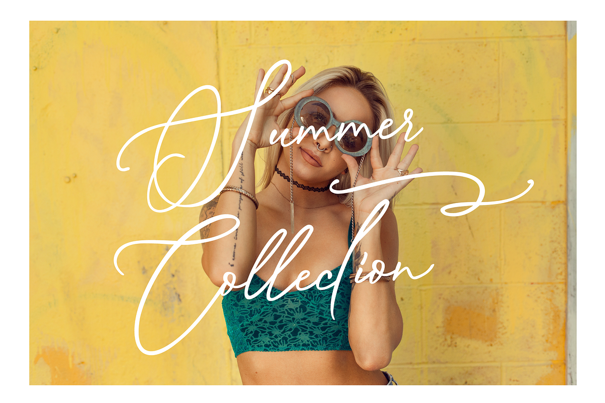 Musings Script Font preview 7