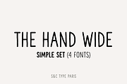 The Hand Wide Font Coll. (4 fonts), a Sans Serif Font by S&C Type (Thumbnail 1 of 10)