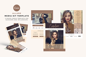 Allure Lady Media Kit Canva Template