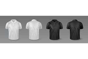 Realistic polo shirt mockup set, an Object Illustration by art PVP - market