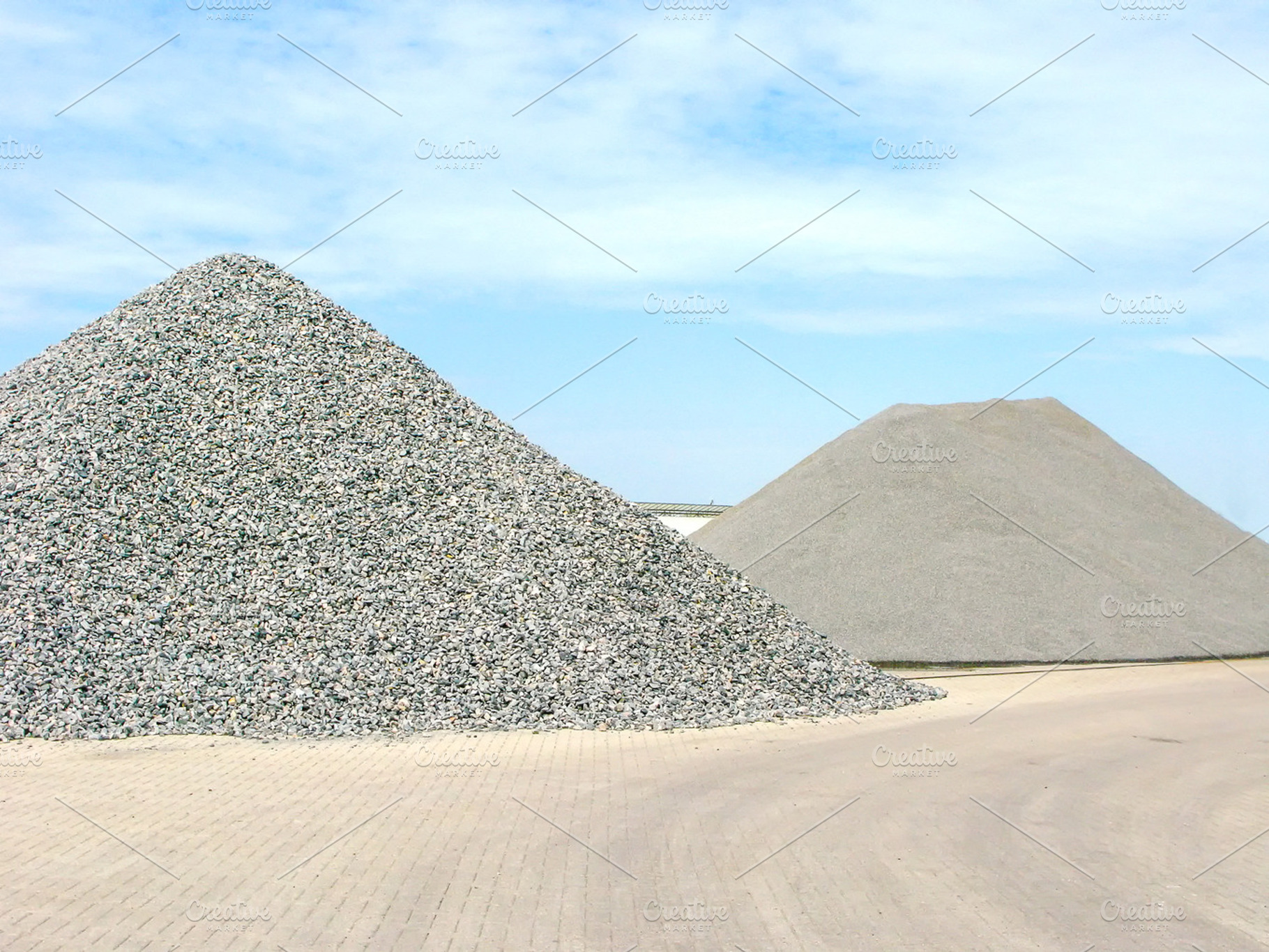 Piles Of Gravel