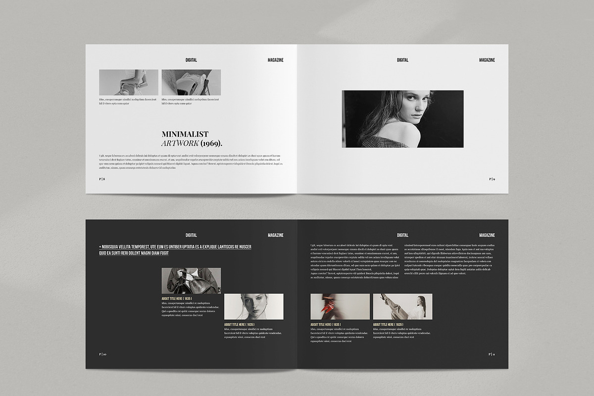 Digital Magazine Layout Landscape, a Magazine Template by NorthPeak (Photo 5 of 12)