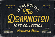 The Dorrington - Font Trio & Extras, a Script Font by Letterhend Studio (Thumbnail 1 of 10)