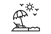 Beach Line Icon, an Icon by Pexelpy (Thumbnail 2 of 2)