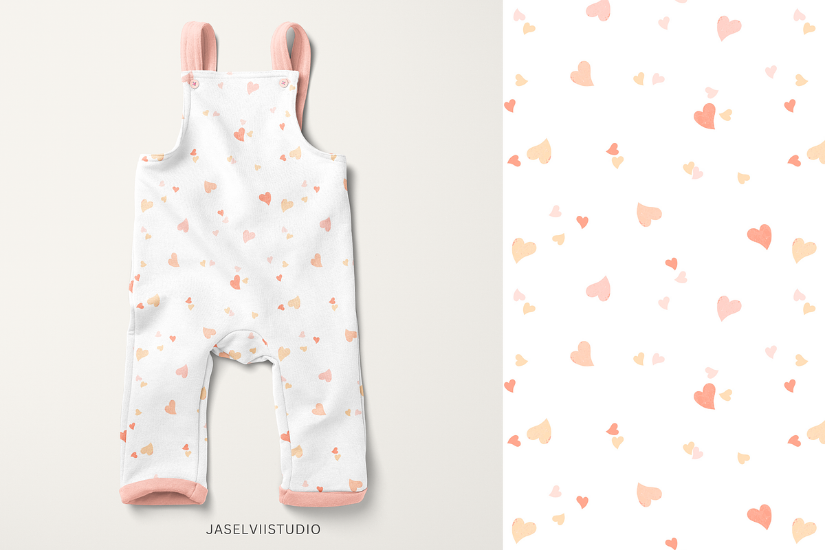 Bunny Valentine - White, a Pattern Graphic by Jaselvii Studio (Photo 5 of 6)