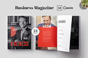 Business Magazine | Canva & InDesign, a Magazine Template by Pixelpick (Thumbnail 1 of 14)
