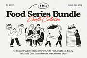 FOOD BUNDLE Vol.1: All 6 in 1, a Food Illustration by Veyla (Thumbnail 1 of 55)