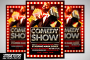 Comedy Show Flyer Template, a Flyer Template by XtremeFlyers (Thumbnail 1 of 2)