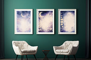 39 Celestial Moon Journal Pages, a Background Graphic by LA Design (Thumbnail 9 of 10)