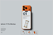 Iphone 17 Pro Mockup, a Mockup by NyakBiett (Thumbnail 1 of 5)