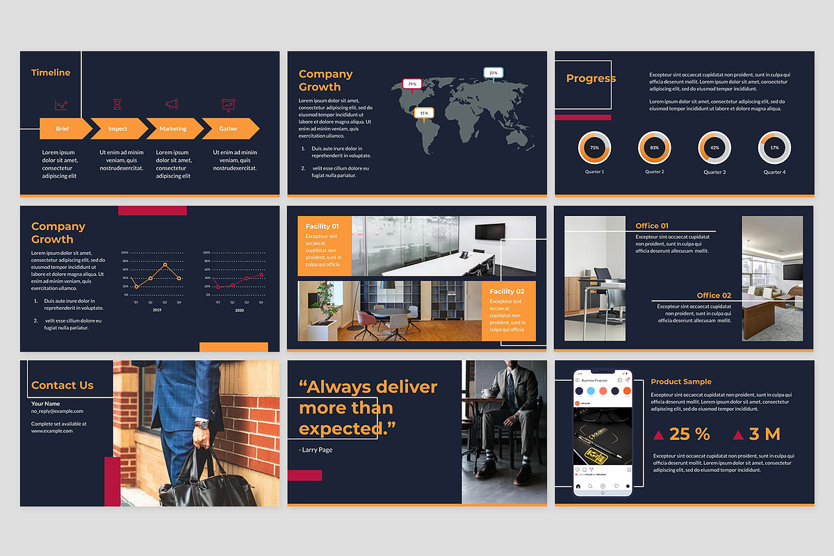 Company Profile Google Slides, a Presentation Template by Fitra Noor (Photo 2 of 3)