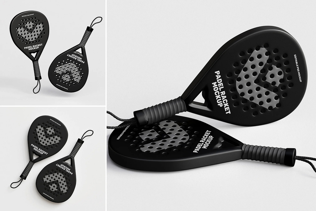Padel Racket Mockup, a Merchandise Mockup by Brand Earth (Photo 1 of 4)