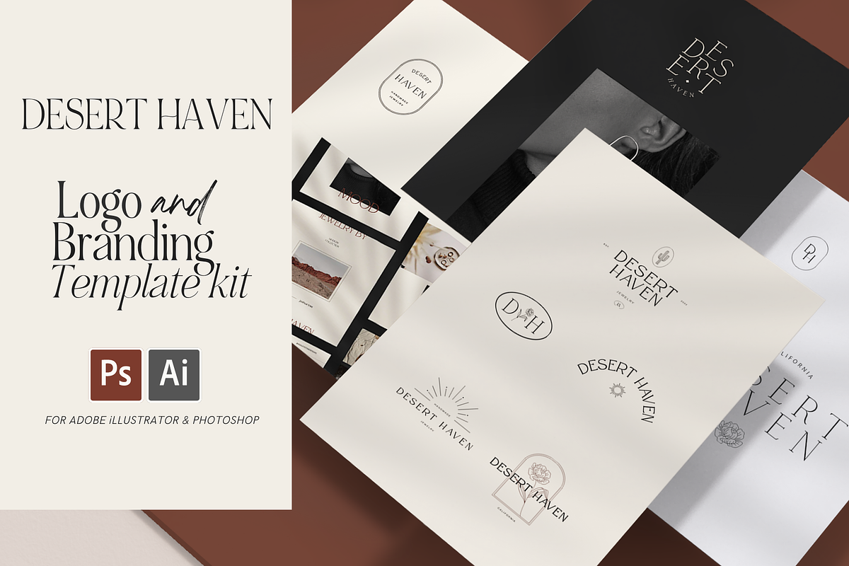 Desert Haven Logo Template Kit, a Branding & Logo Template by ALunadoki Design (Photo 1 of 9)