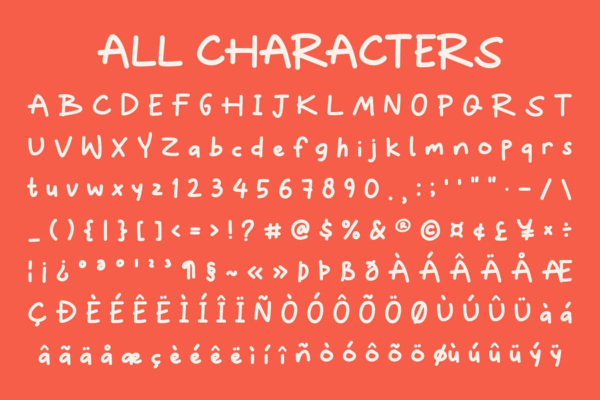 CS Belric – Cute Handwritten Font, a Handwritten Font by Craft Supply Co. (Photo 8 of 8)