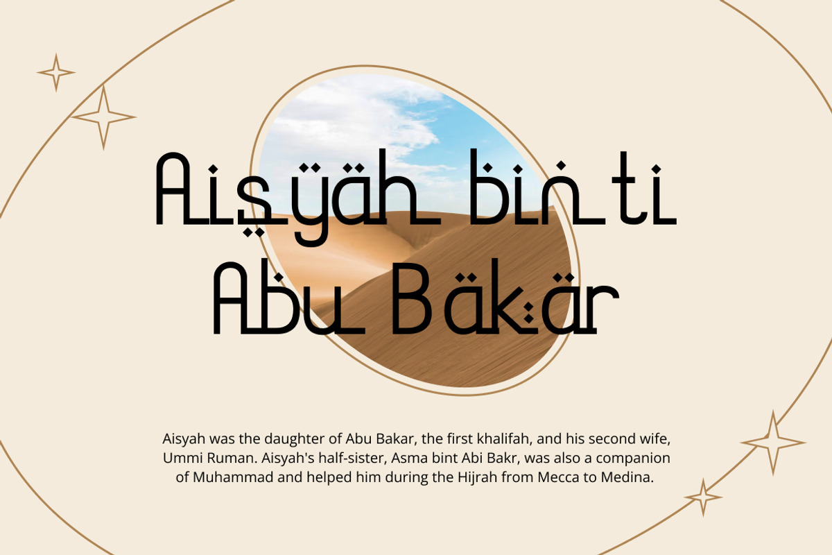 Eimaan – Islamic Display Style Font, a Script Font by Vadovastd (Photo 5 of 7)