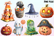 Halloween Sticker Png Bundle., a Graphic by CitraGraphics (Thumbnail 3 of 4)