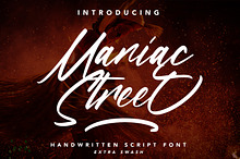 ManiacStreet-Handwritten Script Font