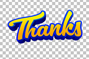 Thanks PSD 3D Editable Text Effect, a Layer Style Add-On by TrueVector (Thumbnail 2 of 2)