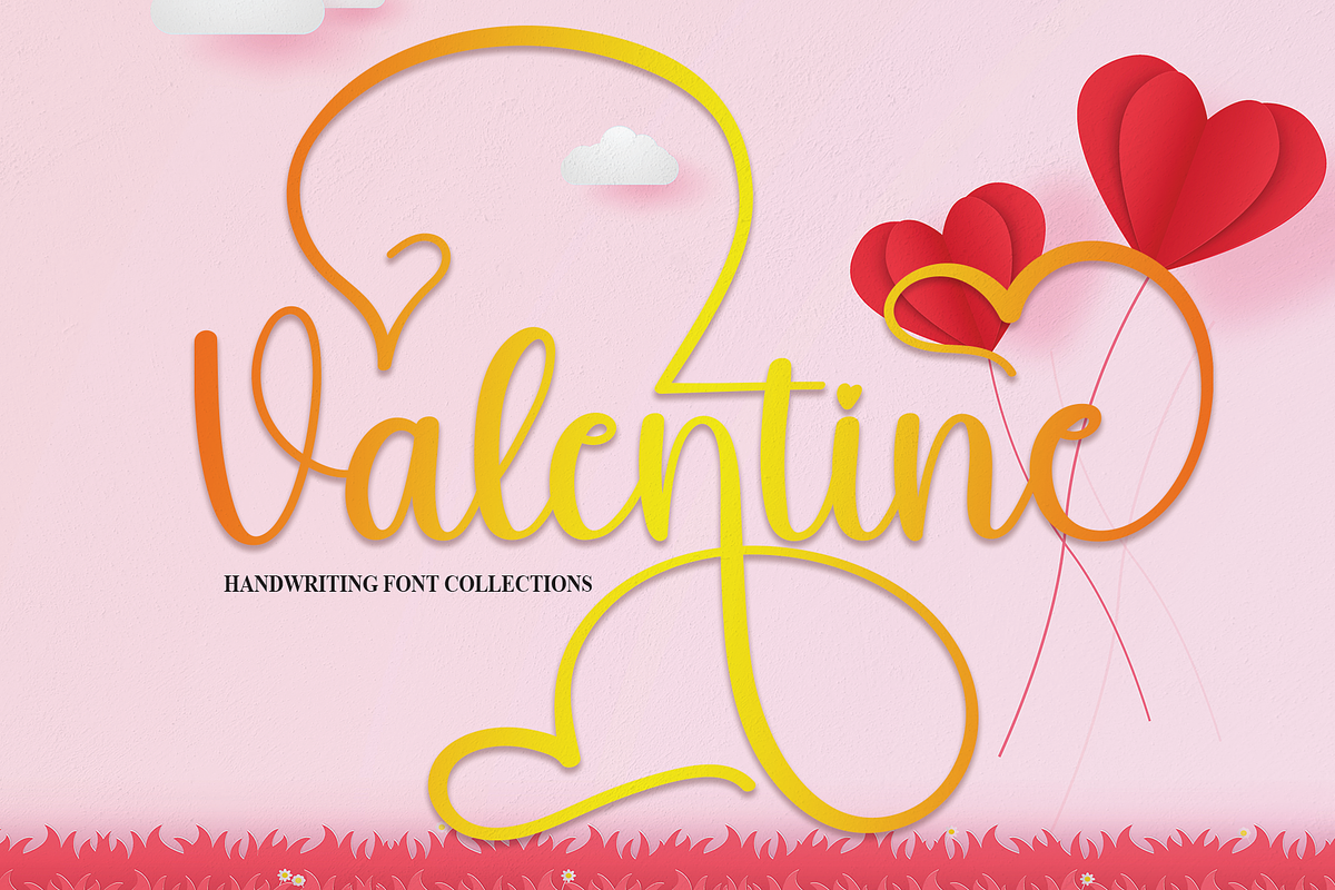 Valentine | Script Font, a Script Font by Scratchones (Photo 1 of 6)