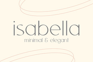 Isabella - Sophisticated Typeface