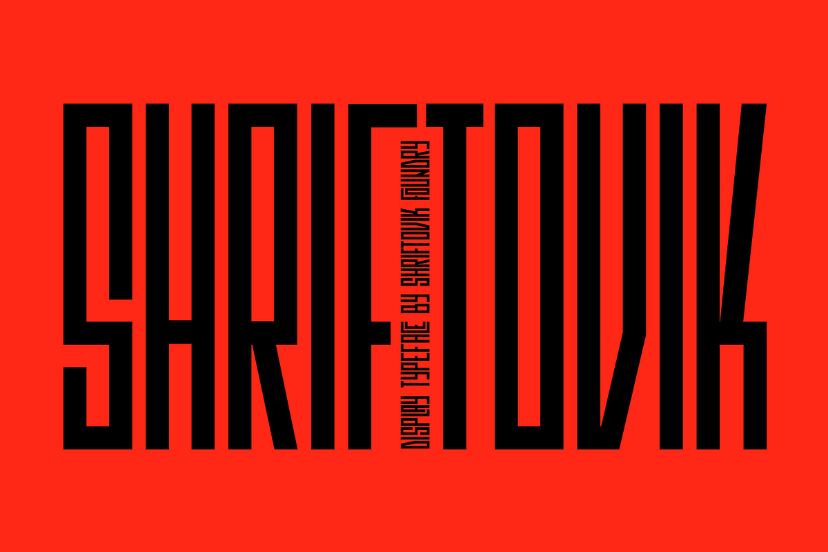 SK Shriftovik — Geometric Font, a Sans Serif Font by Shriftovik Type Foundry (Photo 1 of 14)