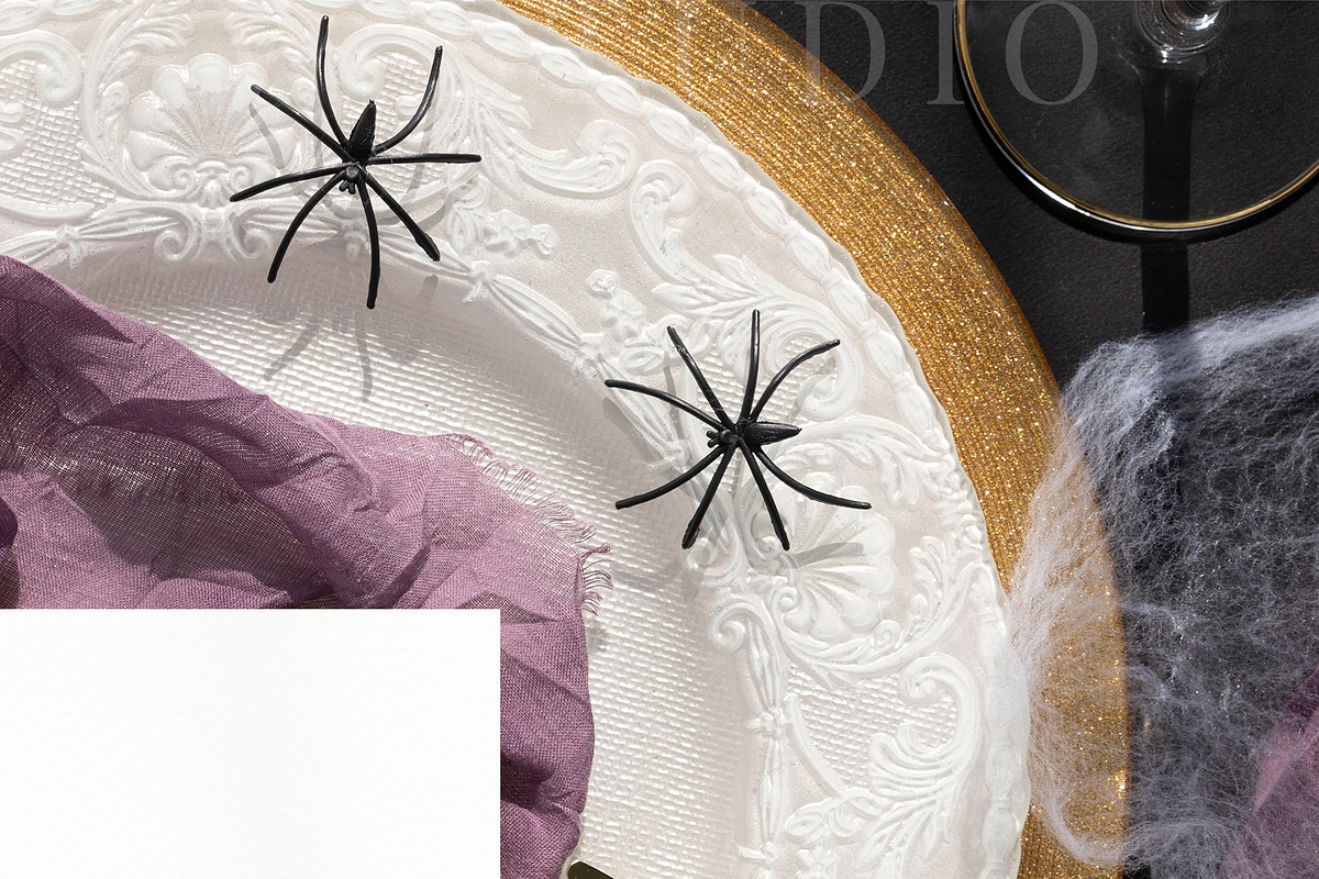 Halloween Card Mockup 3.5x2Name fall, an Advertising Mockup by PawMockups (Photo 3 of 10)