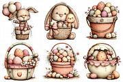 Easter Basket Clipart Set, an Illustration by Daily.Designs (Thumbnail 7 of 8)