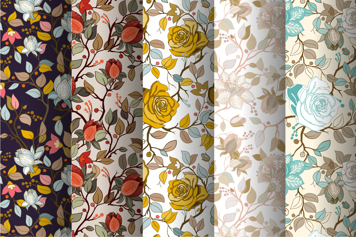 5 BEST Spring/Summer Patterns PART I, a Pattern Graphic by Sunny_Lion