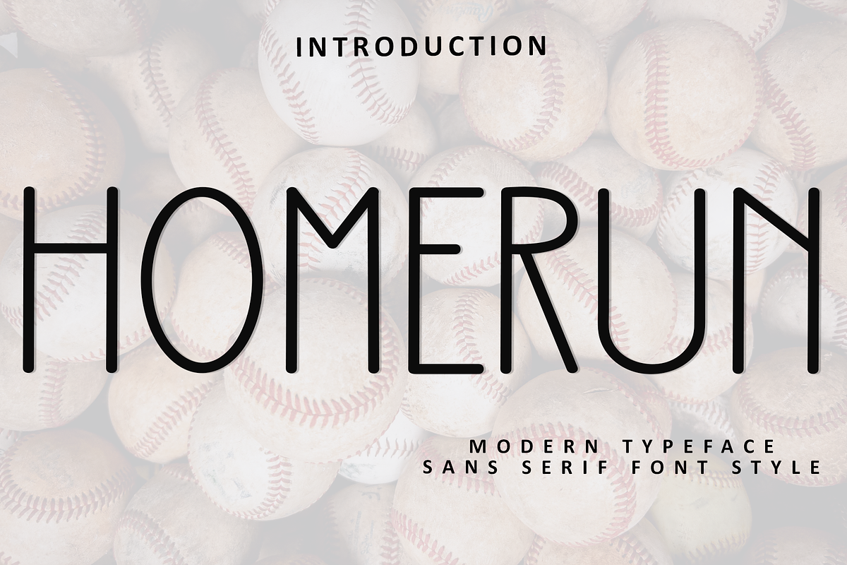 Homerun, a Sans Serif Font by InermediaSTUDIO (Photo 1 of 8)